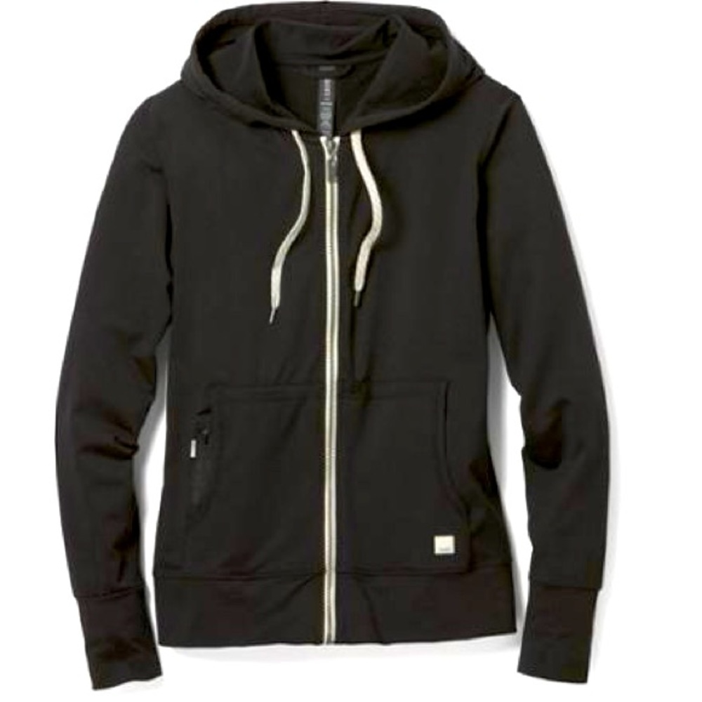 Vuori Halo Performance Hoodie in Black Size Small